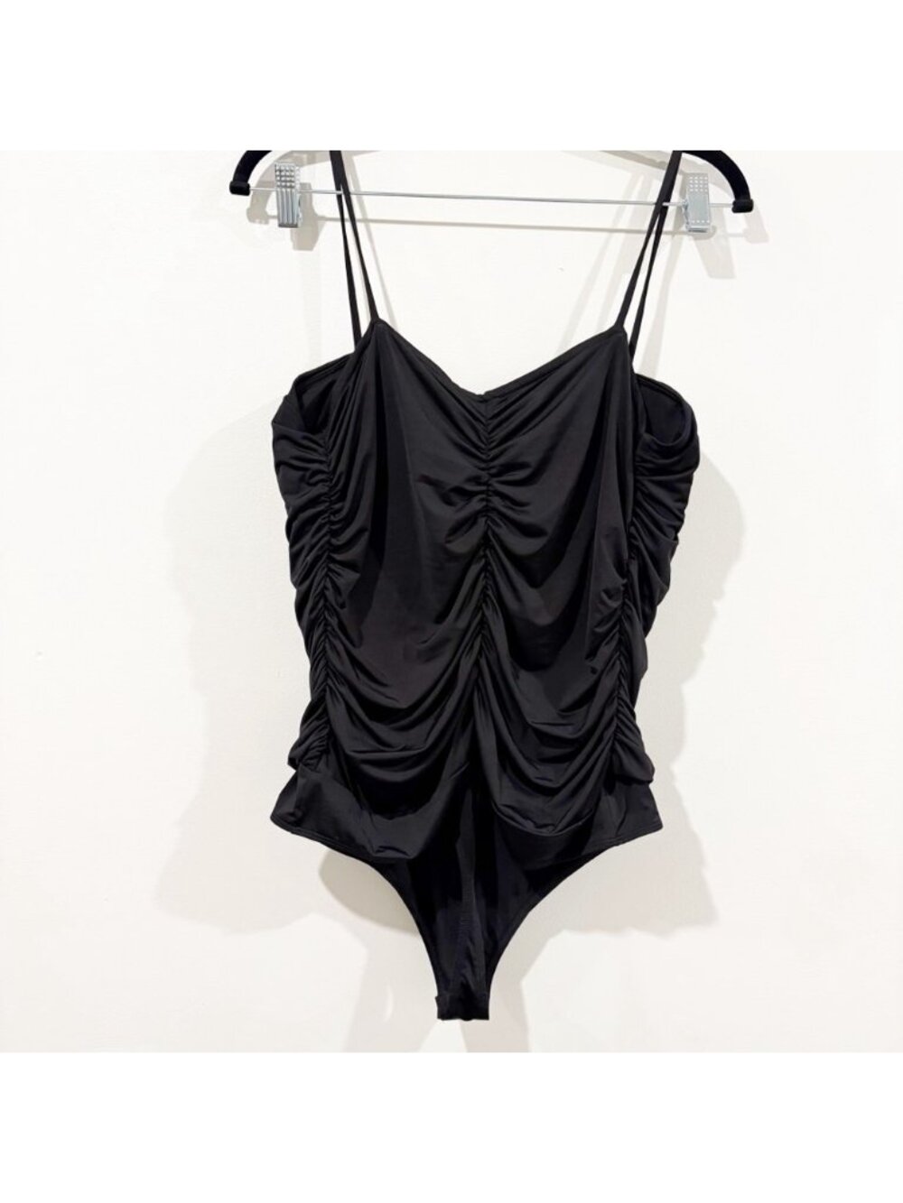 Express Body Contour Ruched Bodysuit - Picture 2 of 6